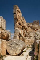 Ruins of the ancient Roman sacred site Baalbek, Lebanon