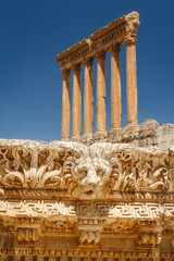 Obraz premium Ruins of the ancient Roman sacred site Baalbek, Lebanon