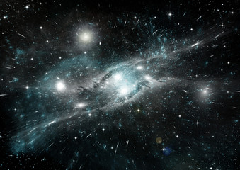 galaxy in a free space