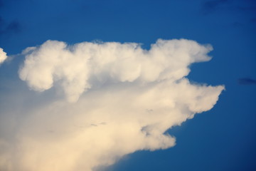 white cloud above blue sky