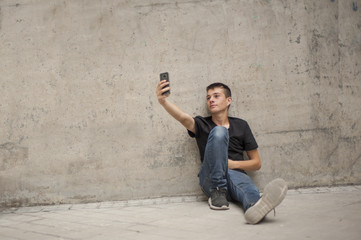 Child becoming a selfie