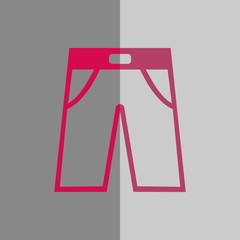 pants icon stock vector illustration flat design