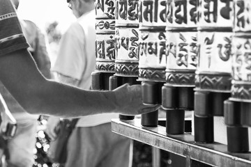 Rodillos templo Budista