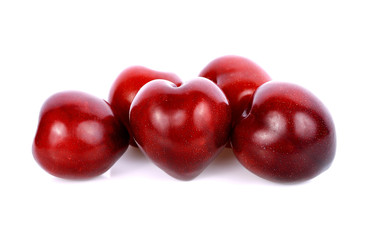 plum isolated on white background