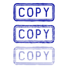 Copy stamp. Blue collection