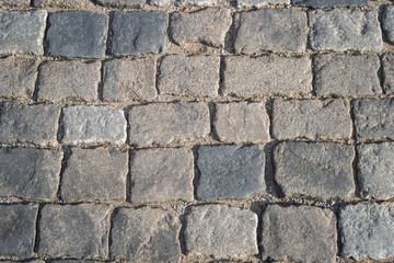 Paving stone texture on the Red Square, Moscow, Russia