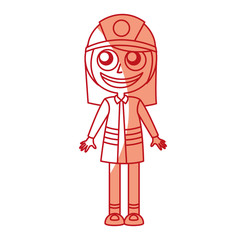 woman firefighter avatar character icon vector illustration design
