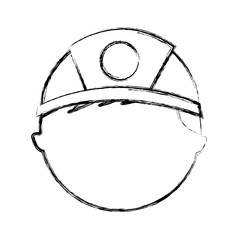 man firefighter avatar character icon vector illustration design