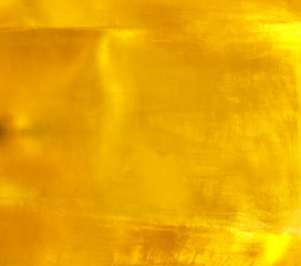 Shiny yellow leaf gold foil texture