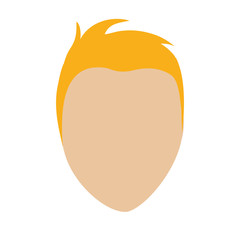 avatar man icon over white background. colorful design. vector illustration