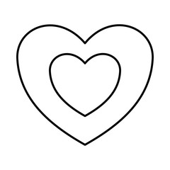 heart icon over white background. vector illustration