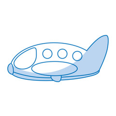 cute airplane flying icon vector illustration design