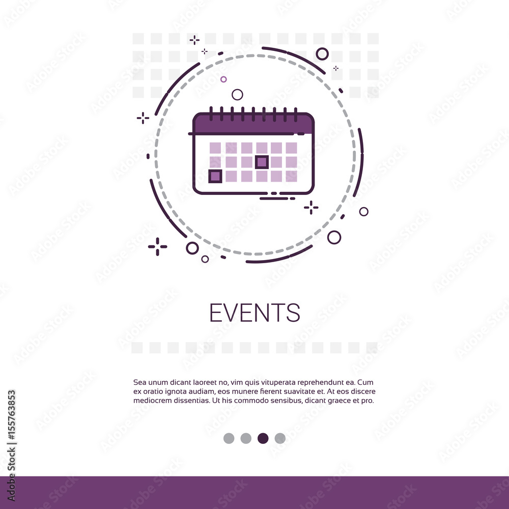 Poster time management timing events web banner with copy space vector illustration