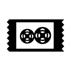 movie ticket isolated icon vector illustration design