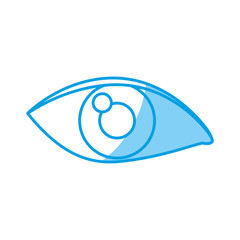 eye icon over white background. vector illustration