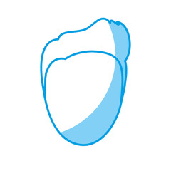 man face  icon over white background. vector illustration