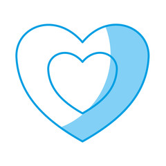 heart icon over white background. vector illustration