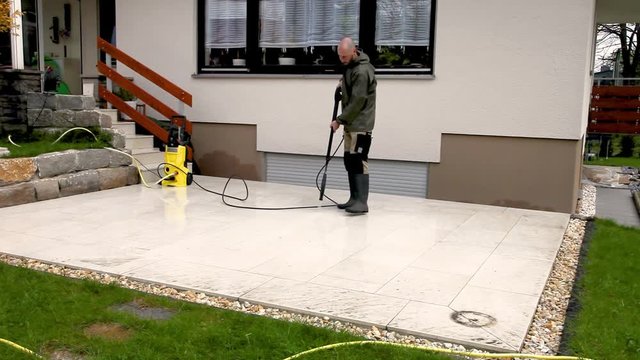 Terrasse Reinigung Druckreiniger Video