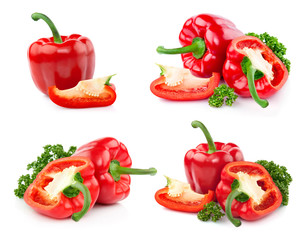 sweet peppers isolated