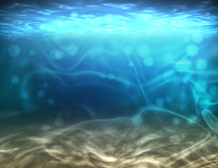 Fototapeta premium Ocean scene and dot light