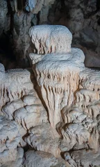 Fotobehang Limestone cave on Chieou Laan lake in Thailand © siete_vidas1
