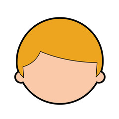 young boy avatar character vector illustration design