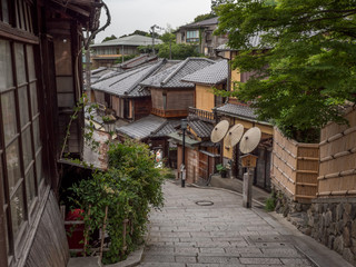Fototapeta na wymiar Streetscape in Kyoto Japan