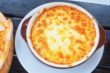 Close-Up of Italian-Style Pork Lasagna