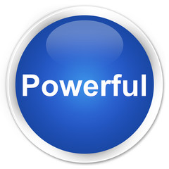 Powerful premium blue round button