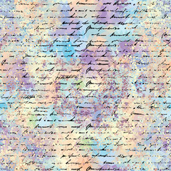 Seamless background pattern. Imitation of a abstract vintage lettering.