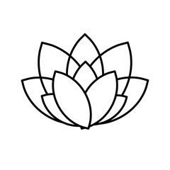 beautiful flower icon over white background. vector illustration