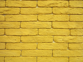 New yellow brick wall texture grunge background
