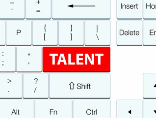 Talent red keyboard button