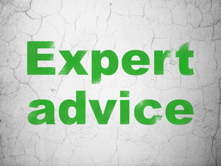 Law concept: Expert Advice on wall background