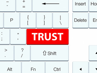 Trust red keyboard button