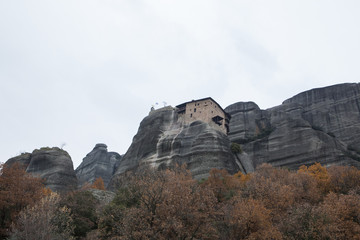 Fototapeta na wymiar Meteora monastery, Thessaly, Greece