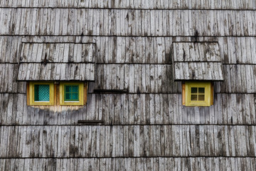 roof wooden window