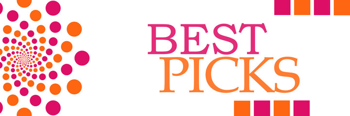 Best Picks Pink Orange Dots Horizontal 