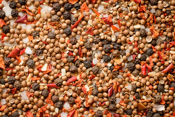 Close-up mixed spices