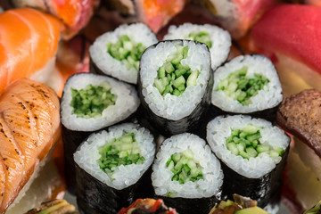 Close up of kappa maki