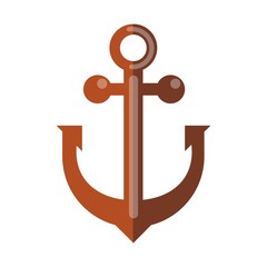 Simple rusty anchor
