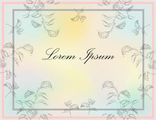 Vector background with floral elements. Can be used for decorating greeting cards, articles, covers.