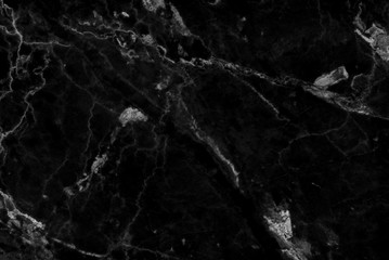 Obraz na płótnie Canvas Black marble natural pattern for background, abstract natural marble black and white for design.