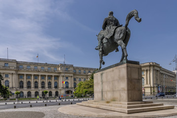 The equestrian statue of Carol I is a monument in Romania, situated in the central zone of Bucharest, on Calea Victoriei