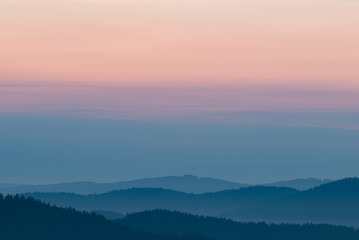 Pastel background, beautiful mountain landscape