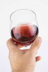 A glass of wine