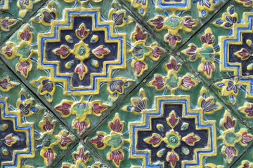 Thai Royal Palace Wall Pattern