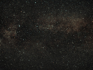 Night sky with stars. Milky Way Galaxy.