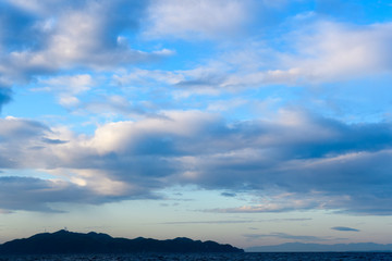 Obraz premium 早朝の島影