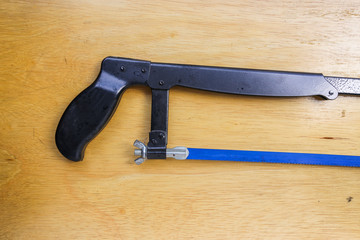 old Equipment technician on wood table